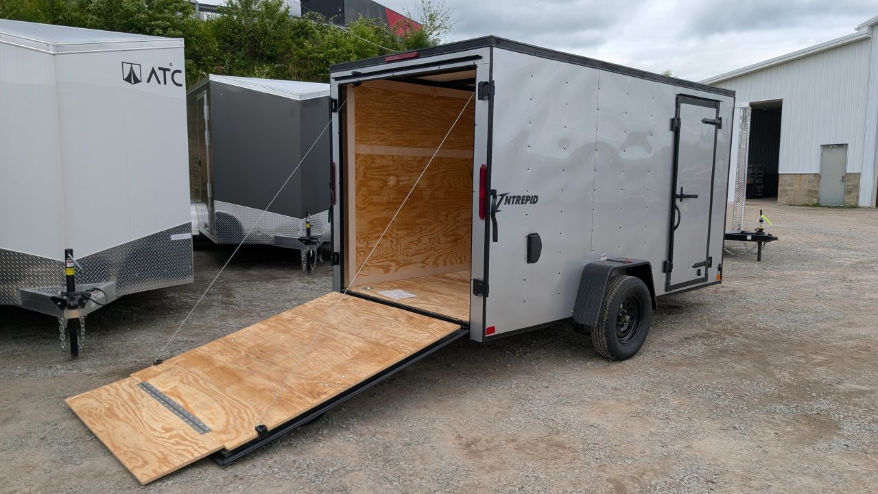 New 2026 Homesteader 6x12 Intrepid V-Nose Cargo Trailer w/ Ramp Door