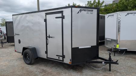 New 2026 Homesteader 6x12 Intrepid V-Nose Cargo Trailer w/ Ramp Door