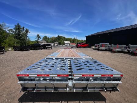 New 2026 Triumph 102X25 Deckover/ Max Wedge Ramps / Galvanized/ Oil Bath hubs/ 20k GVW