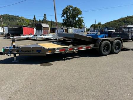 New SPLIT-TILT 2026 Diamond C HDT207 82X20 Equipment Trailer 15500 GVWR METALLIC MOCHA