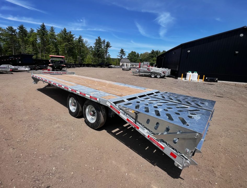 New 2026 Triumph 102X25 Deckover/ Max Wedge Ramps / Galvanized/ Oil Bath hubs/ 20k GVW