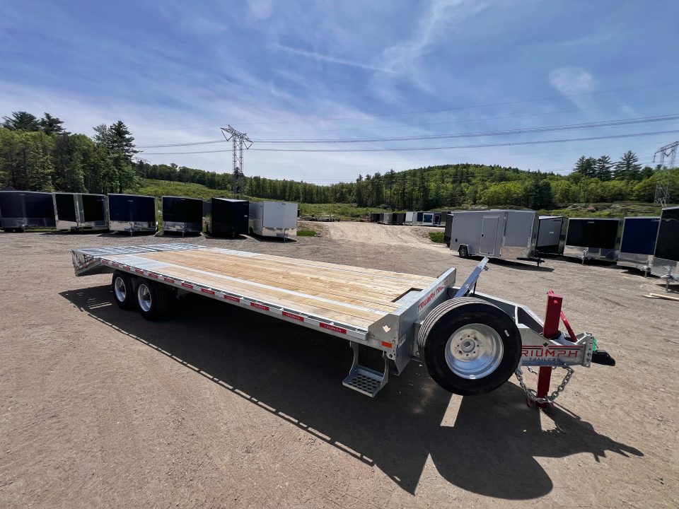 New 2026 Triumph 102X25 Deckover/ Max Wedge Ramps / Galvanized/ Oil Bath hubs/ 20k GVW
