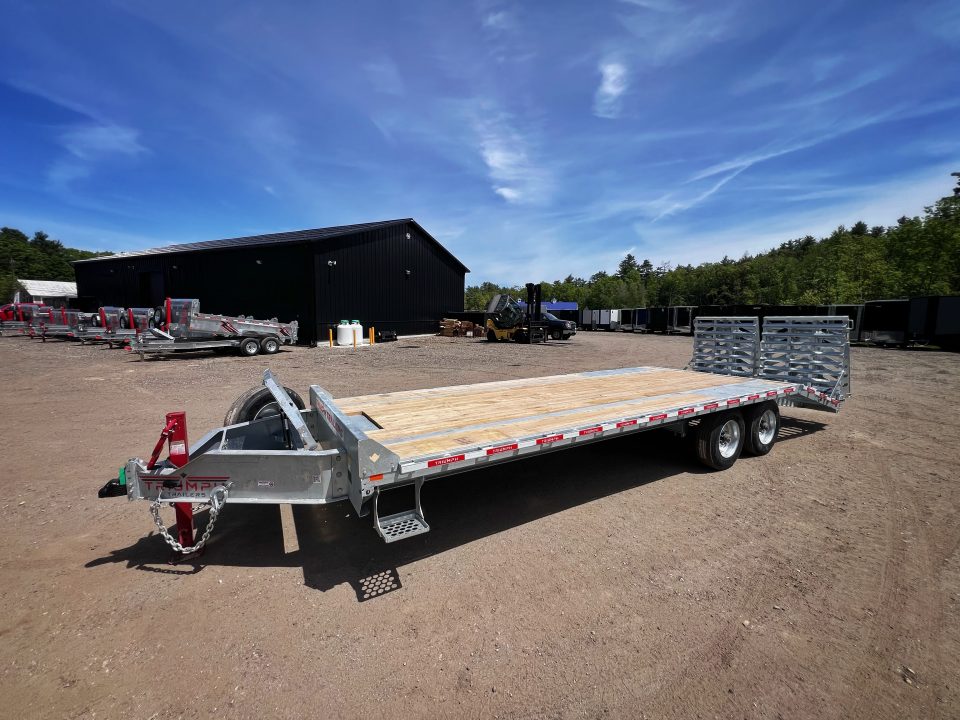 New 2026 Triumph 102X25 Deckover/ Max Wedge Ramps / Galvanized/ Oil Bath hubs/ 20k GVW