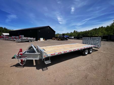 New 2026 Triumph 102X25 Deckover/ Max Wedge Ramps / Galvanized/ Oil Bath hubs/ 20k GVW