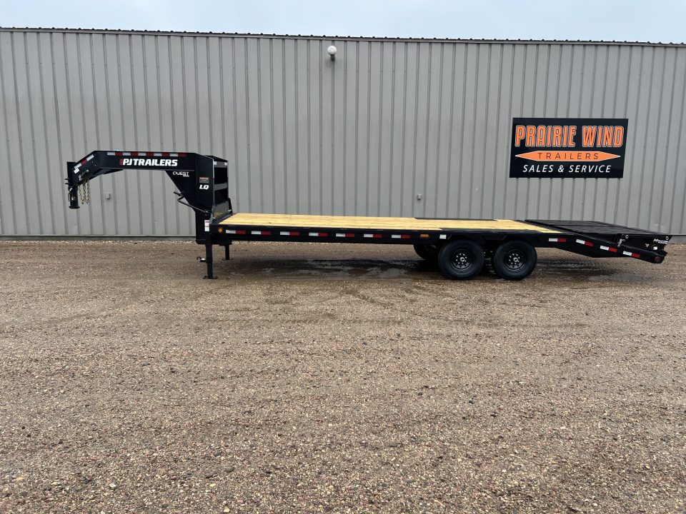 New 2027 PJ Trailers 25' Quest LQ Gooseneck Flatbed Trailer