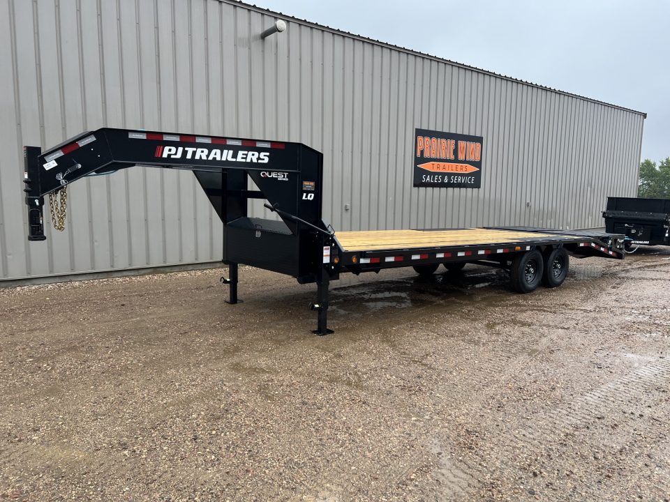 New 2027 PJ Trailers 25' Quest LQ Gooseneck Flatbed Trailer