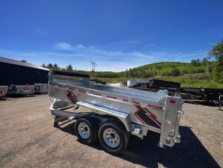New 2026 Triumph 7x14 Dump Trailer- Galvanized/ 8" I beam/ Spreader Gate/ Tarp kit-Ramps - 14,000GVW