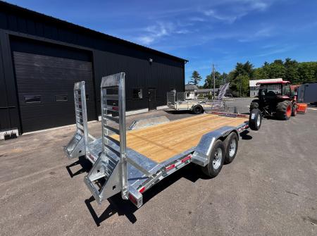 New 2026 Triumph 7x20 (18+2) Equipment Trailer / Galvanized/ I beam frame -14,000GVW