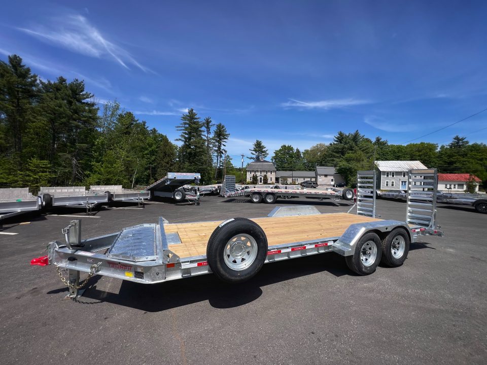 New 2026 Triumph 7x20 (18+2) Equipment Trailer / Galvanized/ I beam frame -14,000GVW