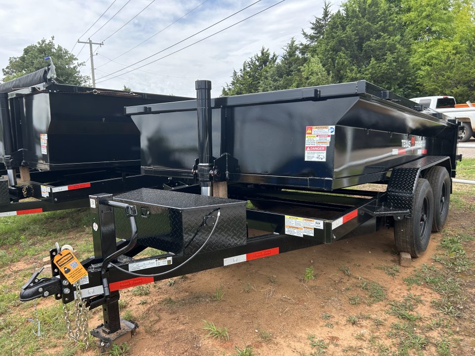 New 2026 Texas Pride Trailers 7x12x2 7K Tandem Axles Dump Trailer - Equipment Ramps