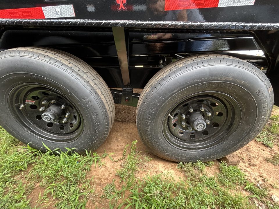 New 2026 Texas Pride Trailers 7x12x2 7K Tandem Axles Dump Trailer - Equipment Ramps