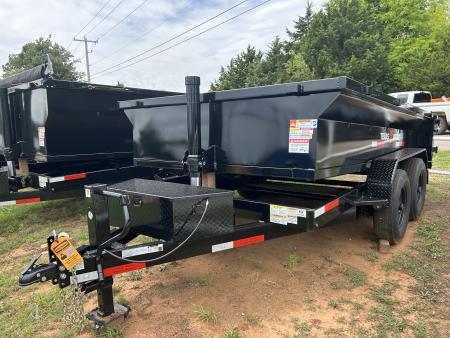 New 2026 Texas Pride Trailers 7x12x2 7K Tandem Axles Dump Trailer - Equipment Ramps