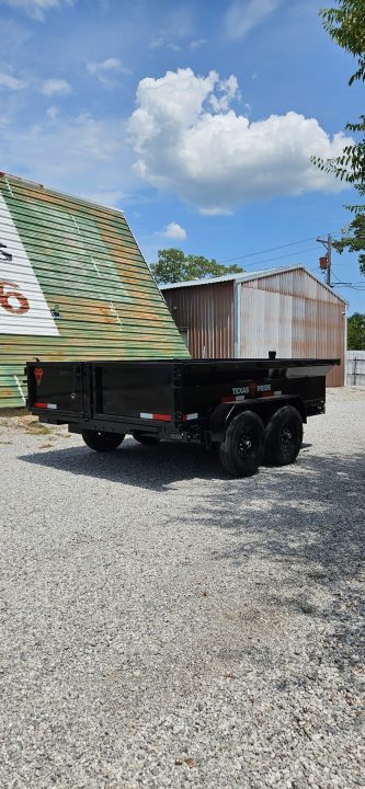 New 2026 Texas Pride Trailers 7x12x2 7K Tandem Axles Dump Trailer
