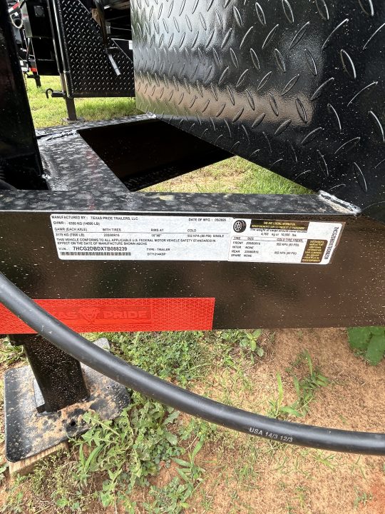 New 2026 Texas Pride Trailers 7x12x2 7K Tandem Axles Dump Trailer