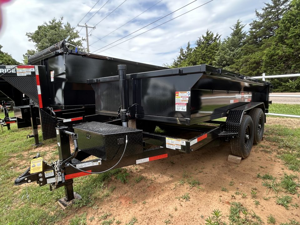 New 2026 Texas Pride Trailers 7x12x2 7K Tandem Axles Dump Trailer