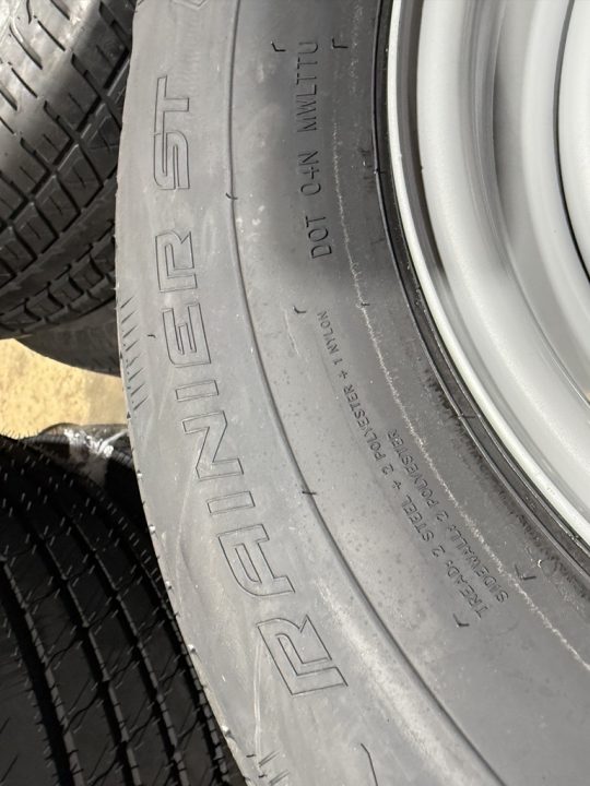 New 2026 All Pro Rainier ST205/75R15D Radial; Load range D Accessories