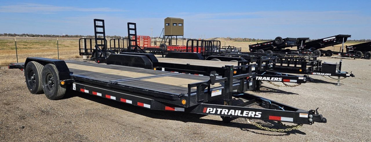 New 2027 PJ Trailers 83" x 22' 6" Channel Equipment Tilt, w/14ply Tires (T6) Tilt Trailer