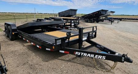 New 2027 PJ Trailers 83" x 22' 6" Channel Equipment Tilt, w/14ply Tires (T6) Tilt Trailer