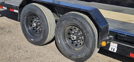 New 2027 PJ Trailers 83" x 22' 6" Channel Equipment Tilt, w/14ply Tires (T6) Tilt Trailer