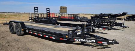 New 2027 PJ Trailers 83" x 22' 6" Channel Equipment Tilt, w/14ply Tires (T6) Tilt Trailer