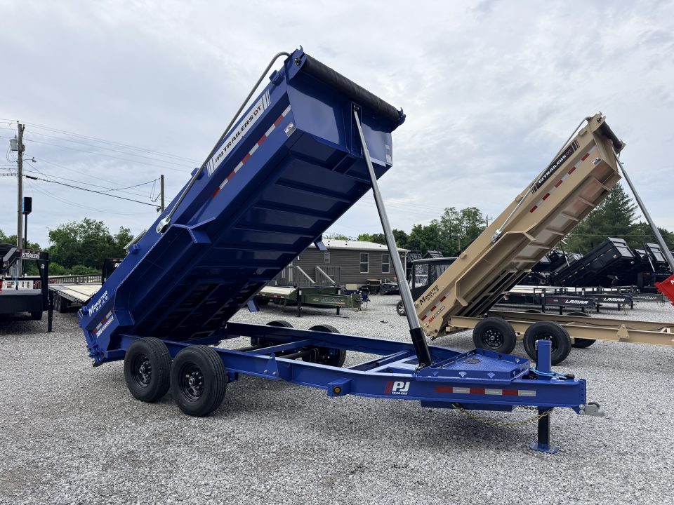 New 2026 PJ Trailers 7X16 (6 STAGE TELESCOPIC) DUMP TRAILER 15400 GVWR Dump Trailer