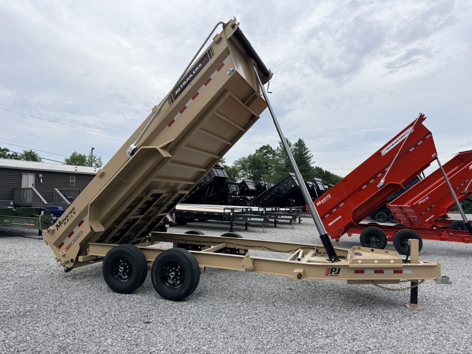 New 2026 PJ Trailers 7X16 (6 STAGE TELESCOPIC) DUMP TRAILER 15400 GVWR Dump Trailer