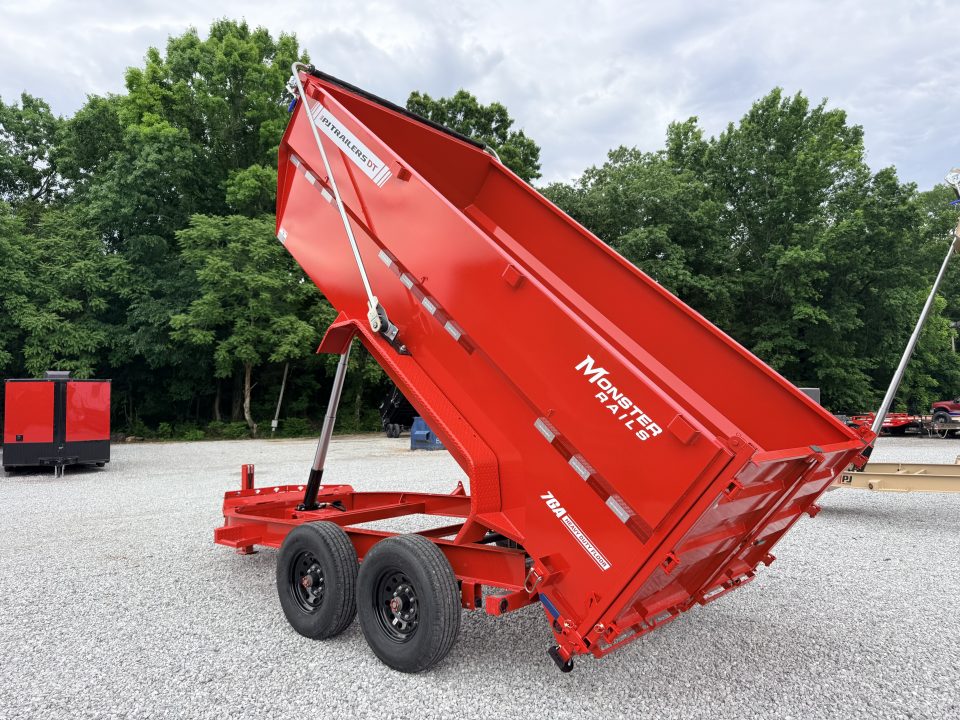 New 2026 PJ Trailers 7X14 (4FT WALL) 5 STAGE TELESCOPIC DUMP TRAILER 17600 GVWR Dump Trailer