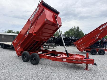 New 2026 PJ Trailers 7X14 (4FT WALL) 5 STAGE TELESCOPIC DUMP TRAILER 17600 GVWR Dump Trailer
