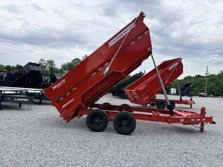 New 2026 PJ Trailers 7X14 (4FT WALL) 5 STAGE TELESCOPIC DUMP TRAILER 17600 GVWR Dump Trailer