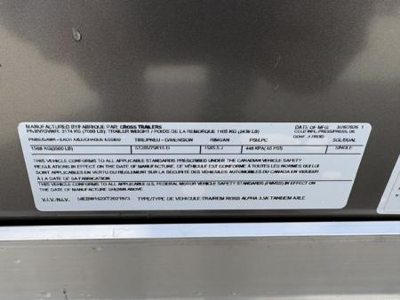 New 2026 Cross Trailers 7x16ft Alpha Enclosed Cargo Trailer