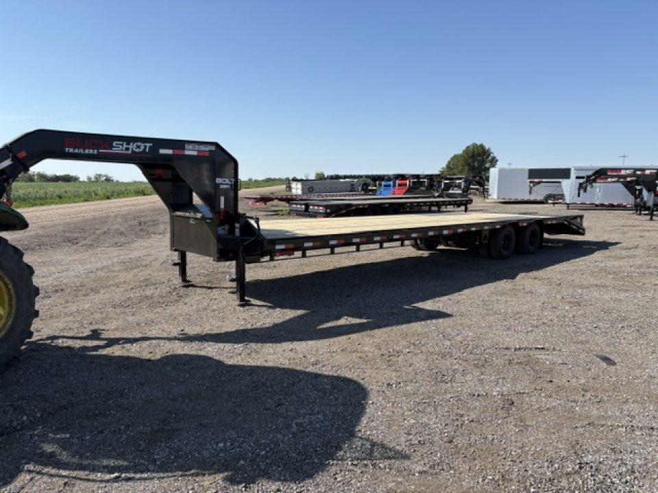 New 2026 Buckshot Bolt 32R 102x32ft Deckover Flatbed Trailer 10k axles