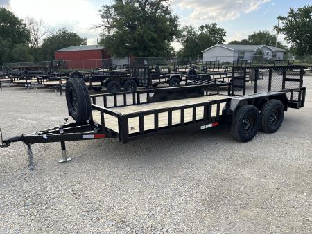 New 2026 Stag Trailers 82 x16' Tandem Axle Dovetail ATV Utility Trailer