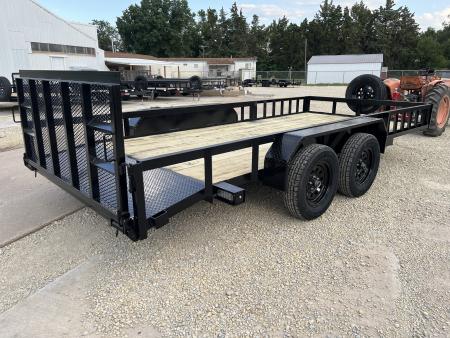 New 2026 Stag Trailers 82"x16' Tandem Axle Dovetail ATV Utility Trailer