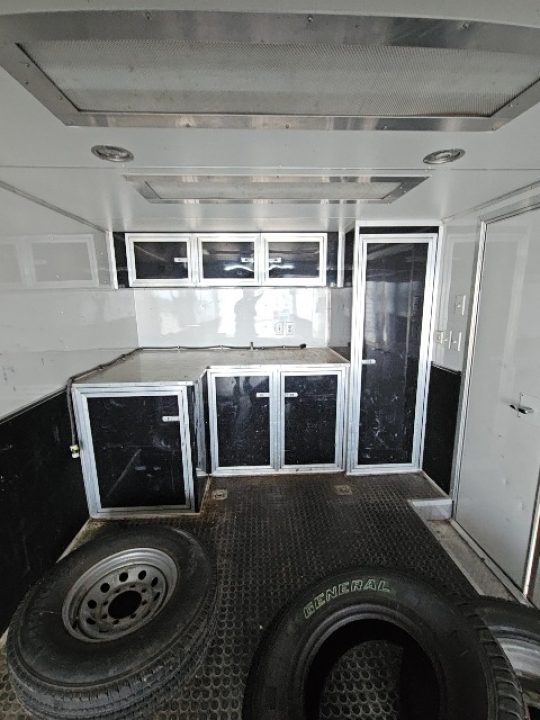 Used 2009 United Expressline 8.5 x 28 21K Enclosed 2-Car Stacker Car / Racing Trailer