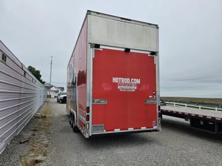 Used 2009 United Expressline 8.5 x 28 21K Enclosed 2-Car Stacker Car / Racing Trailer
