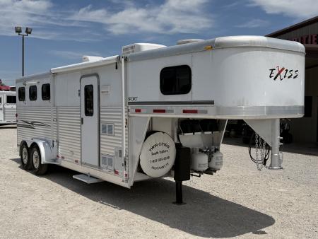 Used 2005 Exiss 3 Horse Gooseneck with 7' Living Quarter