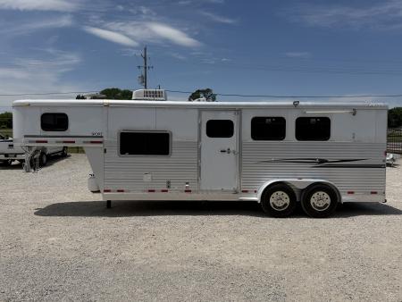 Used 2005 Exiss 3 Horse Gooseneck with 7' Living Quarter