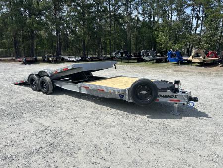 New 2026 Diamond C HXD208 Tilt Trailer, 8.5x24 (18ft Tilt + 6ft Stationary ) Drive Over Fender, 8K Axles