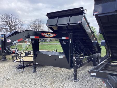 New 2026 H&H Trailers 83x16 GN Dump Trailer, HD Floor, 14 Ply, 14K