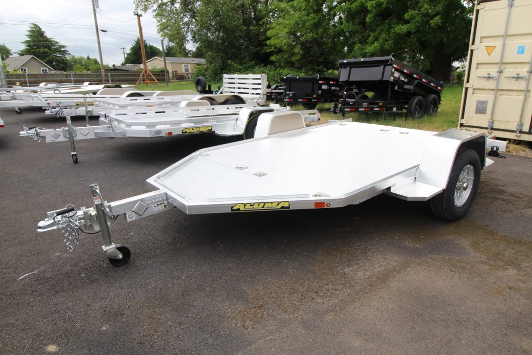 New 2027 Aluma MC210 Single Axle- Ramp- Motorcycle Trailer