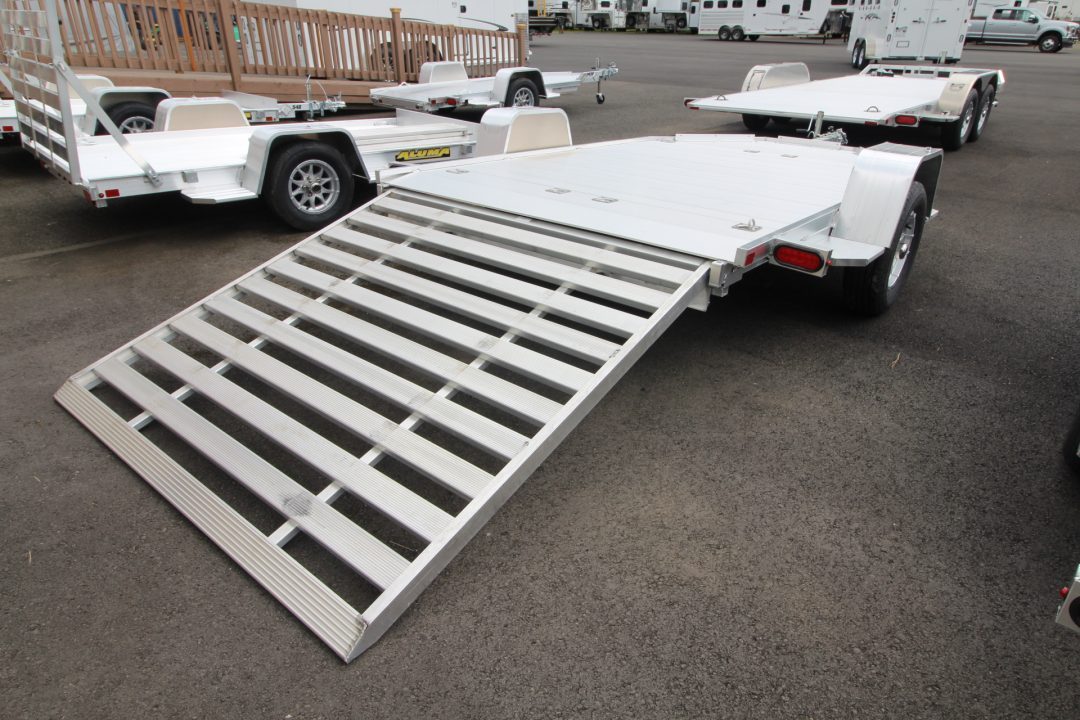 New 2027 Aluma MC210 Single Axle- Ramp- Motorcycle Trailer