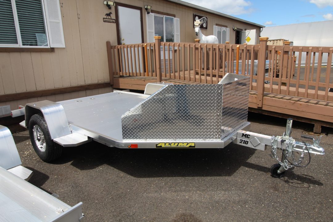 New 2027 Aluma MC210 Single Axle- Ramp- Motorcycle Trailer
