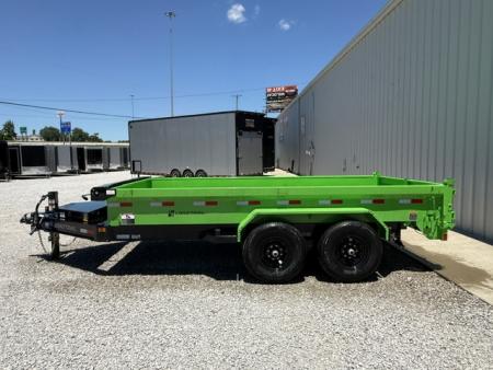 New Load Trail Dump 7x14 14K 18" Sides- Black/Green