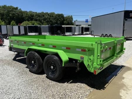 New Load Trail Dump 7x14 14K 18" Sides- Black/Green