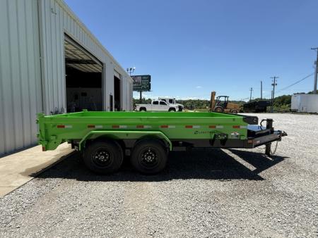 New Load Trail Dump 7x14 14K 18" Sides- Black/Green