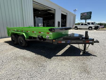 New Load Trail Dump 7x14 14K 18" Sides- Black/Green
