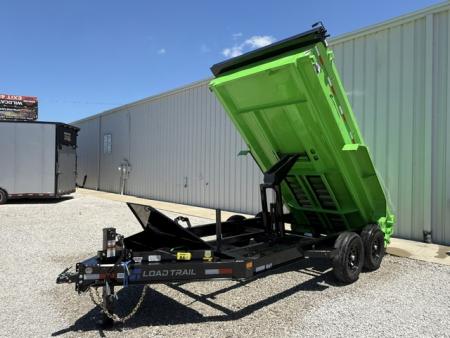 New Load Trail Dump 7x14 14K 18  Sides- Black/Green