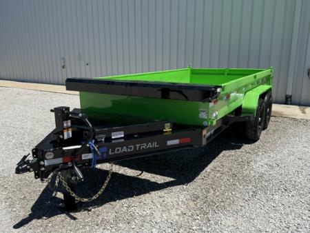New Load Trail Dump 7x14 14K 18" Sides- Black/Green