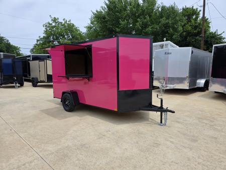 New 2026 New 6x12 SA Screwless Vending Enclosed Trailer | Blackout | Spoiler Package | .08 Polycor | 1119