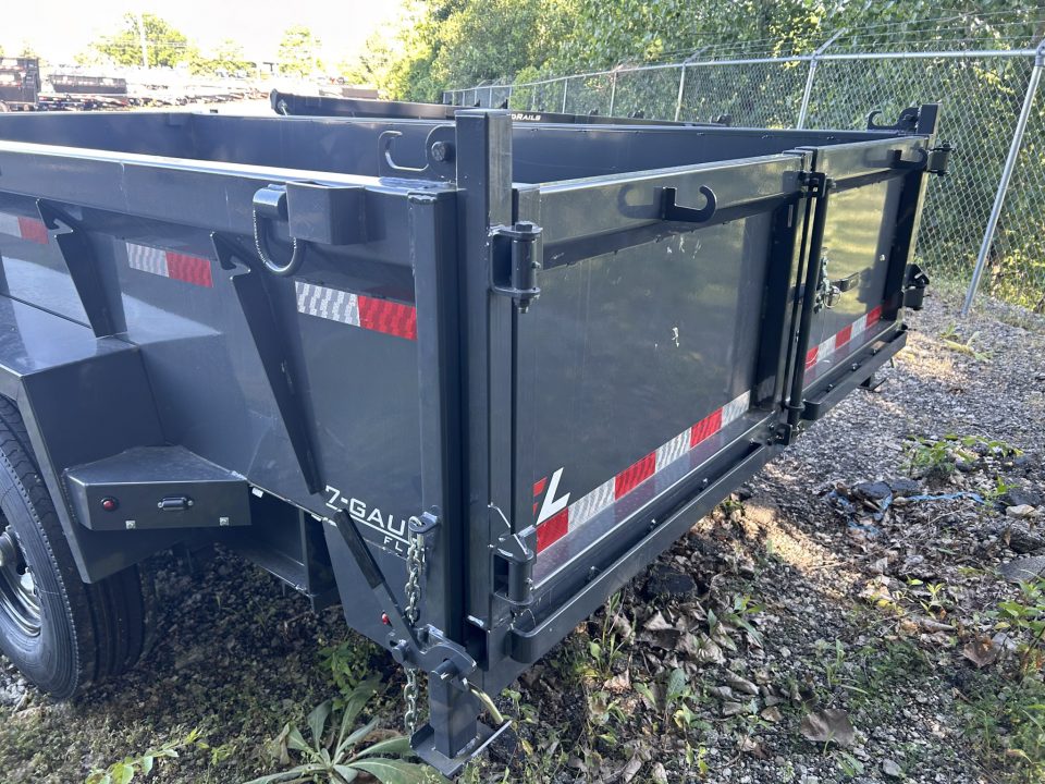 New 2026 Lamar Trailers 7 X 14 FT LOW PRO DUMP TRAILER W/ TARP KIT RAMPS 14 PLY TIRES 14K GVWR